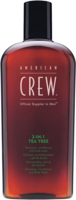 American Crew Szampon do włosów Official Supplier To Men 3-In-1 Tea Tree Shampoo Conditioner And Body Wash 450ml