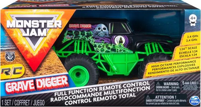 Spin Master Monster Jam 1:24 na radio Gravedigger