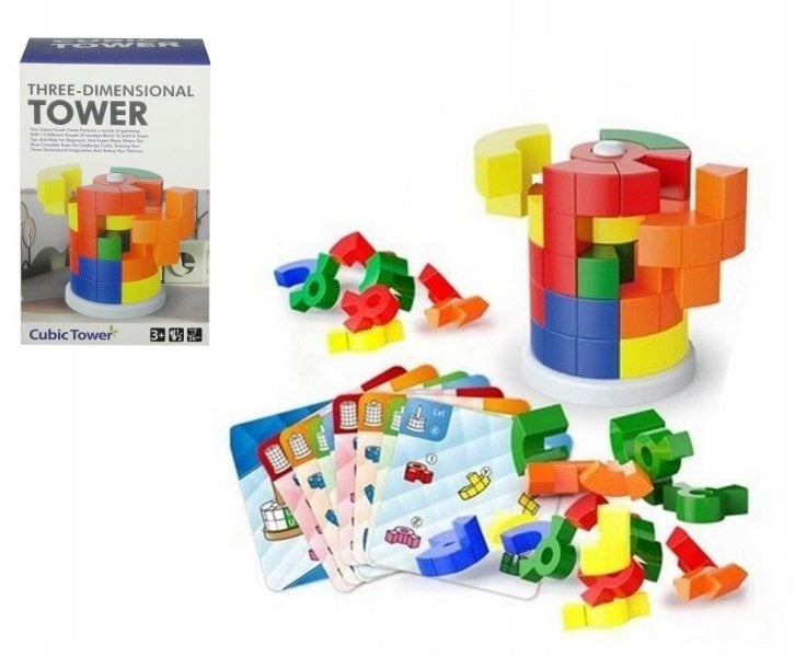Gra z klocków wieża układanka logiczna – rozsyp klocki i ułóż wieżę