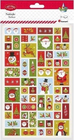 Titanum Naklejki papierowe Boże Narodzenie 2 plansze