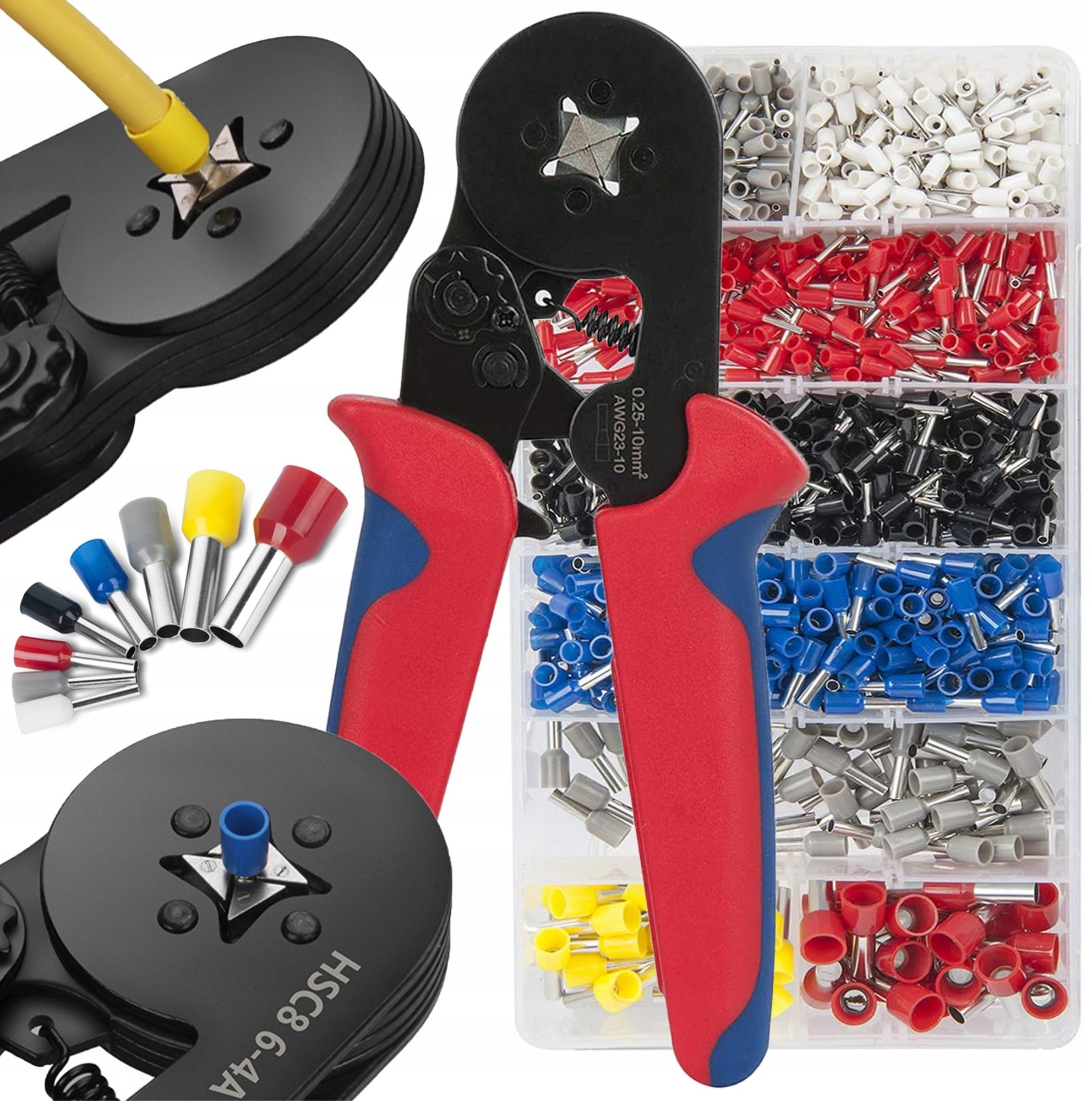 Zaciskarka Renew Force Szczypce do zaciskania konektorów + 1800 tulejek