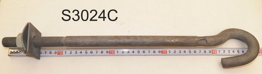 ALPAR Śruba hakowa M20 L-350 OC (ocynkowana) ALPAR - S3024