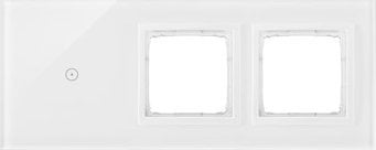 Kontakt-Simon Panel dotykowy Kontakt-Simon 54 Touch DSTR3100/70 trzy moduły jedno pole dotykowe otwór na osprzęt otwór na osprzęt biała perła