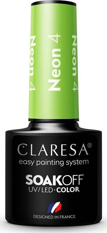 Claresa Claresa Soak Off UV/LED Neon lakier hybrydowy 4 5g