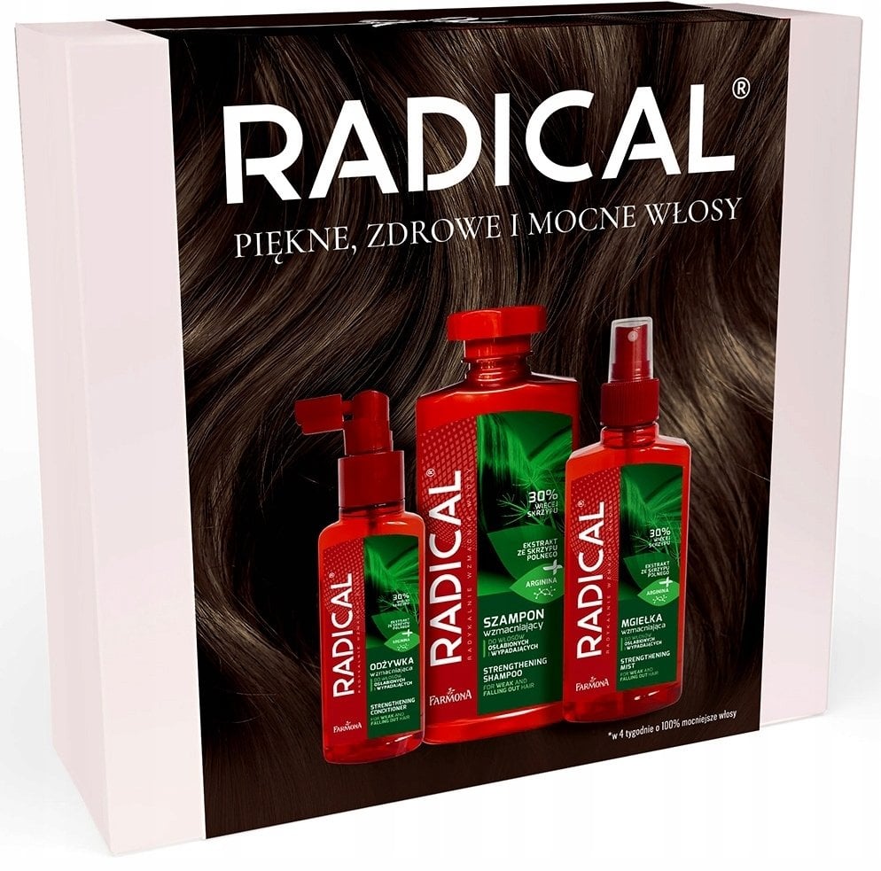 Farmona Zestaw prezentowy Wzmacniający włosy (szampon 400ml + mgiełka 200ml + odżywka 100ml)