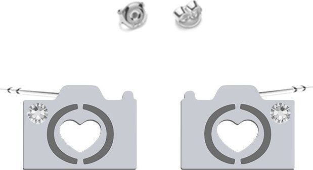 Radziszewska Jewellery Kolczyki Srerbne Aparat Fotograficzny