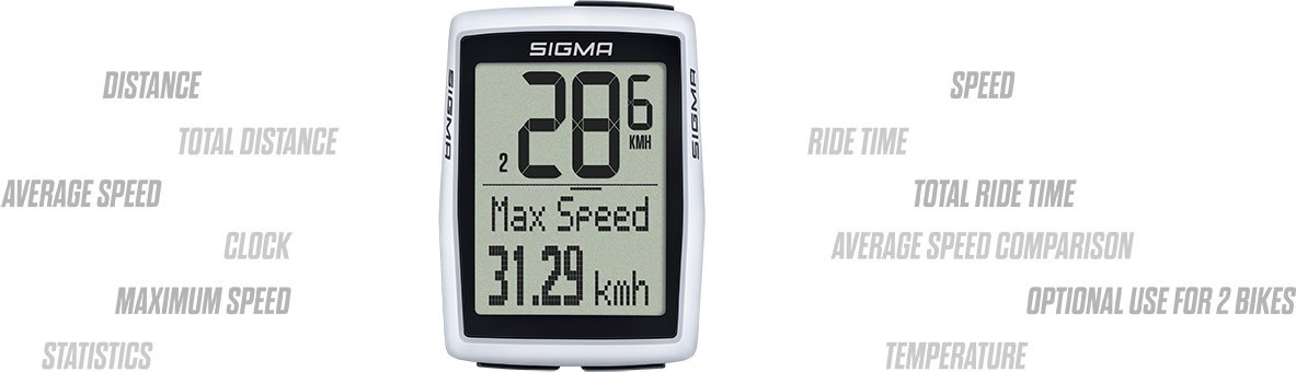 Sigma Licznik rowerowy przewodowy BC 12.0 WR