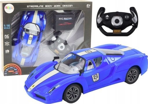 LeanToys Auto Sportowe Zdalnie Sterowane Na Pilota 1:16 R/C Niebieskie