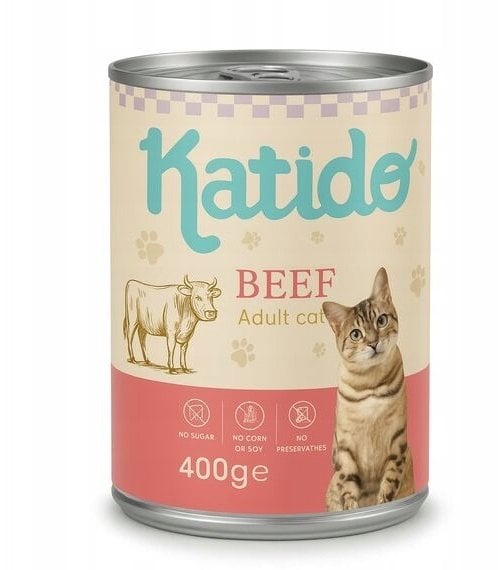 KATIDO wołowina mokra karma dla kota 400g