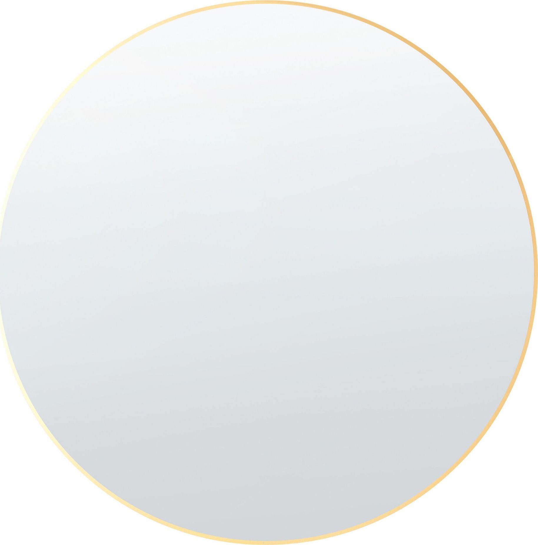 Beliani Okrągłe lustro ścienne 80 x 80 cm złote ANNEMASSE