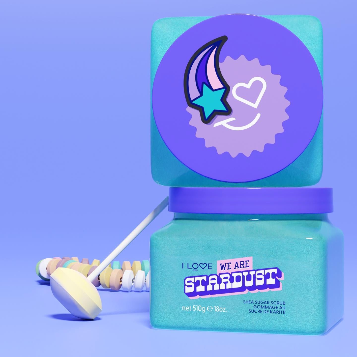 I Love, We Are Stardust, Exfoliating, Body Scrub, 510 g For Women