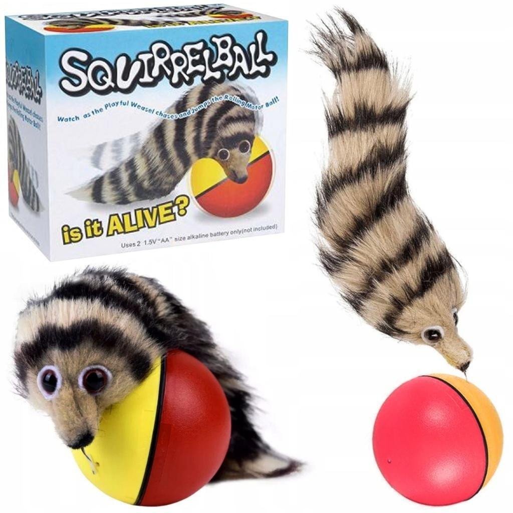 Piłka z wiewiórką na baterie