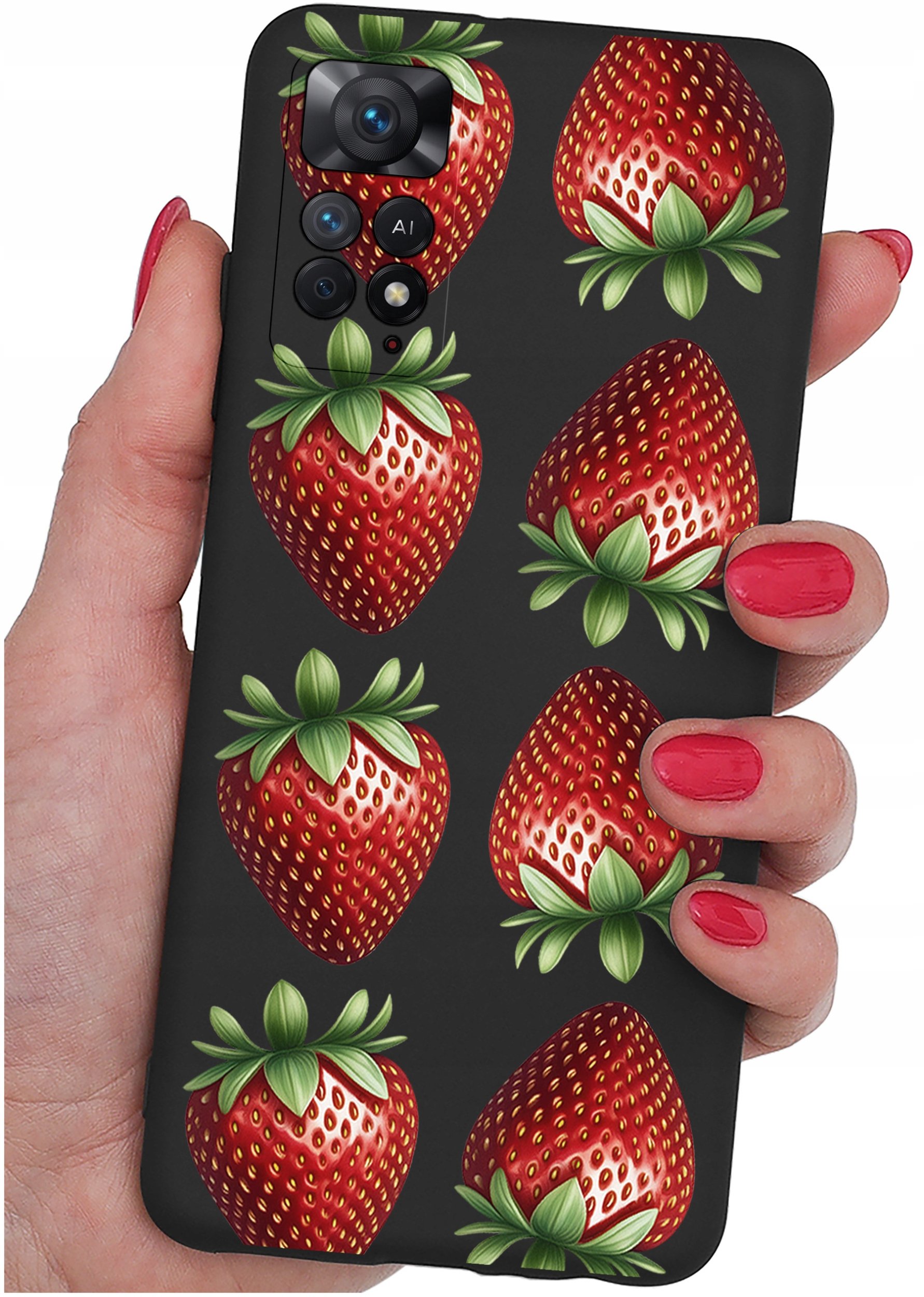 ETUI do Xiaomi Redmi Note 11 Pro | WZORY | SILIKONOWE MATT CASE + SZKŁO 9H