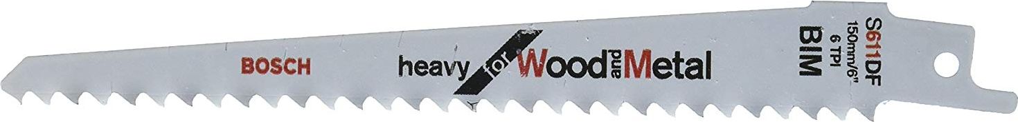 Bosch Bosch Saber Saw Blade S 611 DF Heavy for Wood and Metal, 100 pieces