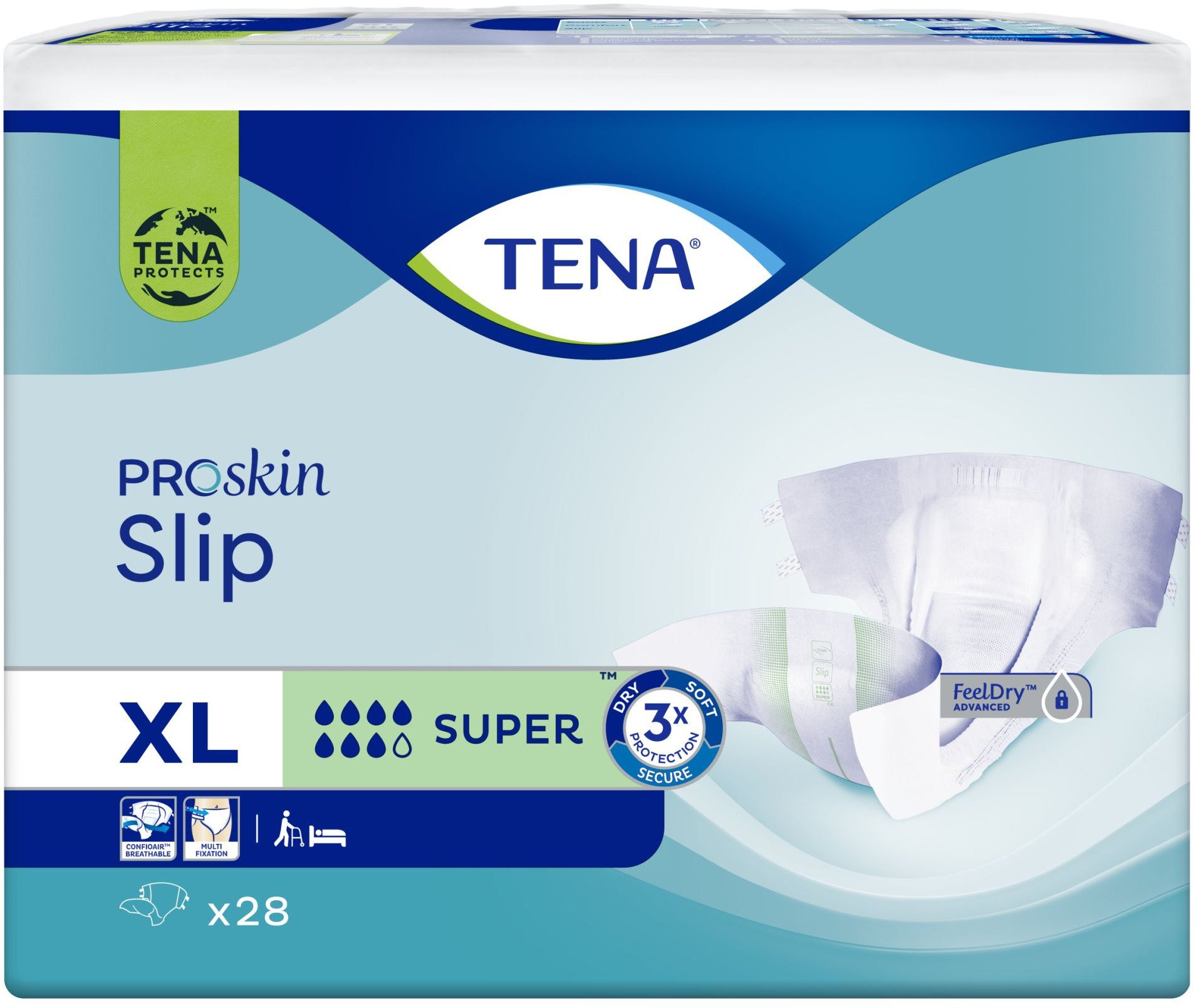 Tena Slip ProSkin Pieluchomajtki super XL, 28 sztuk