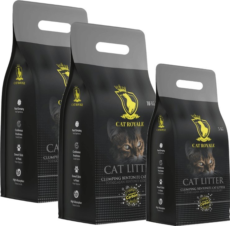 Żwirek dla kota Cat Royale Cat Royale Activated Carbon żwirek bentonitowy 25kg