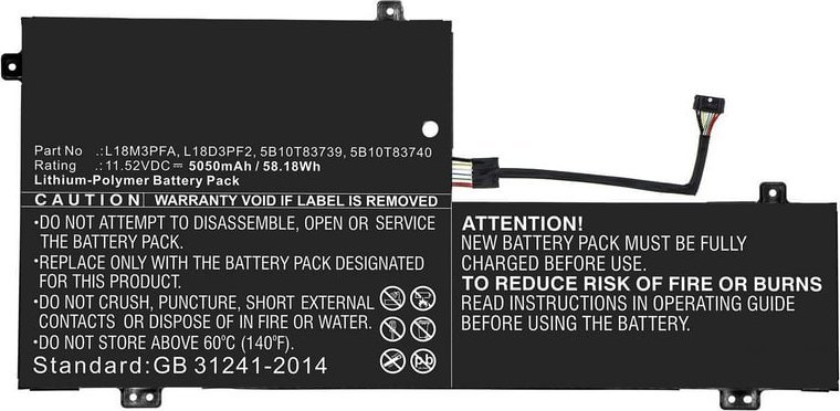Bateria CoreParts CoreParts MBXLE-BA0242 części zamienne do notatników Bateria