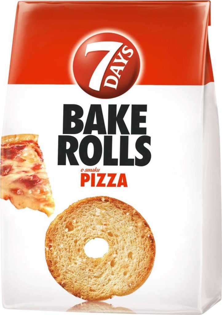 7 DAYS 7 Days Bake Rolls Chrupki chlebowe o smaku pizzy 150 g