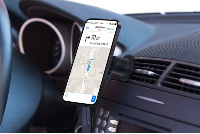 Connect It Incarz Magsafe Uniwersalna Magnetyczna Bezprzewodowa Ładowarka Samochodowa Czarna