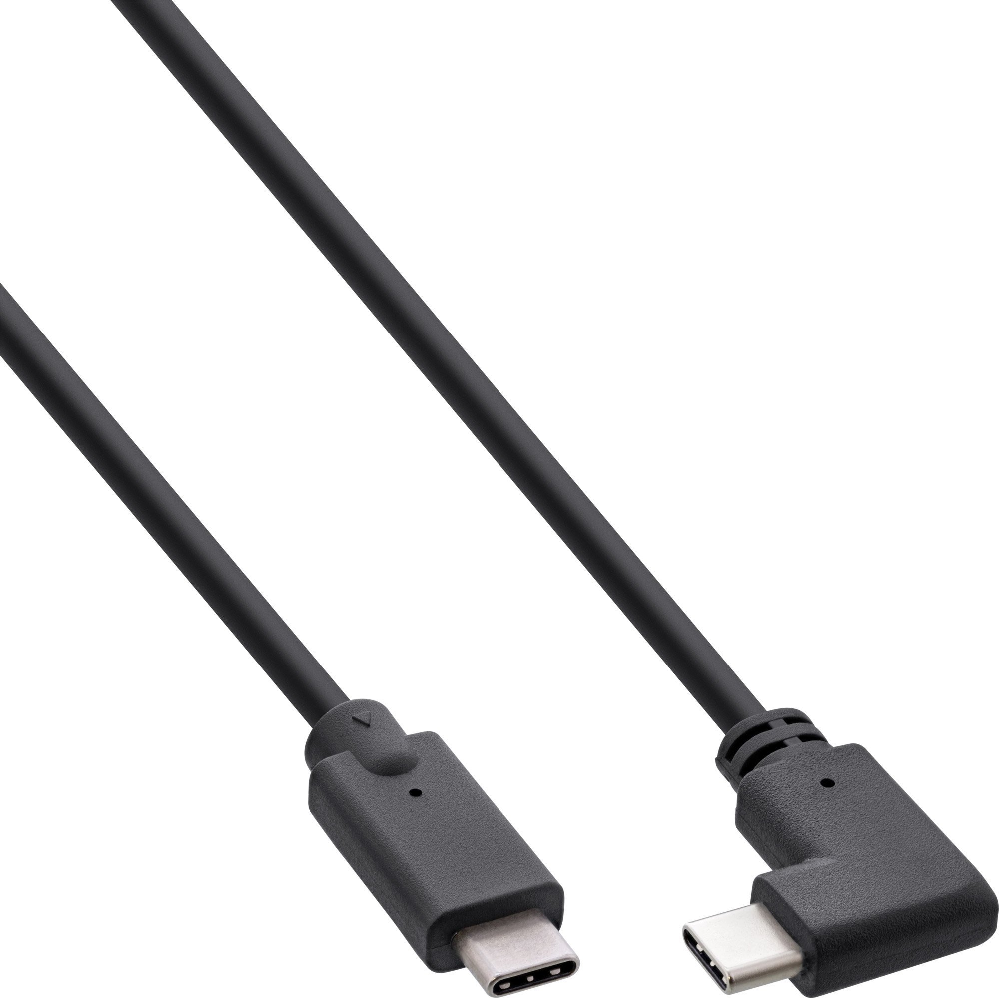 Kabel USB InLine USB-C - USB-C 0.5 m Czarny (35706W)