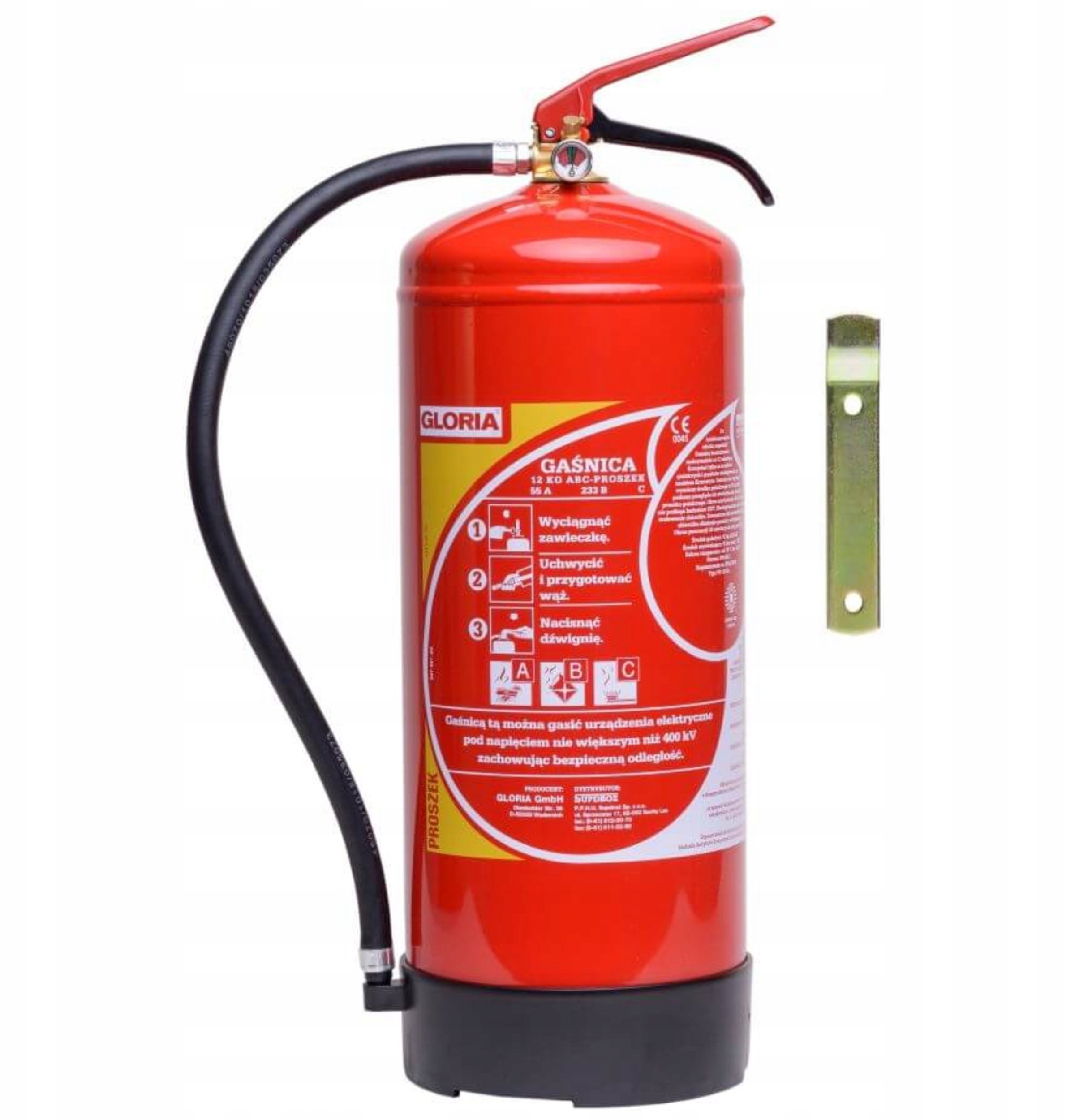 Gaśnica proszkowa 12 kg (PD12-GA)