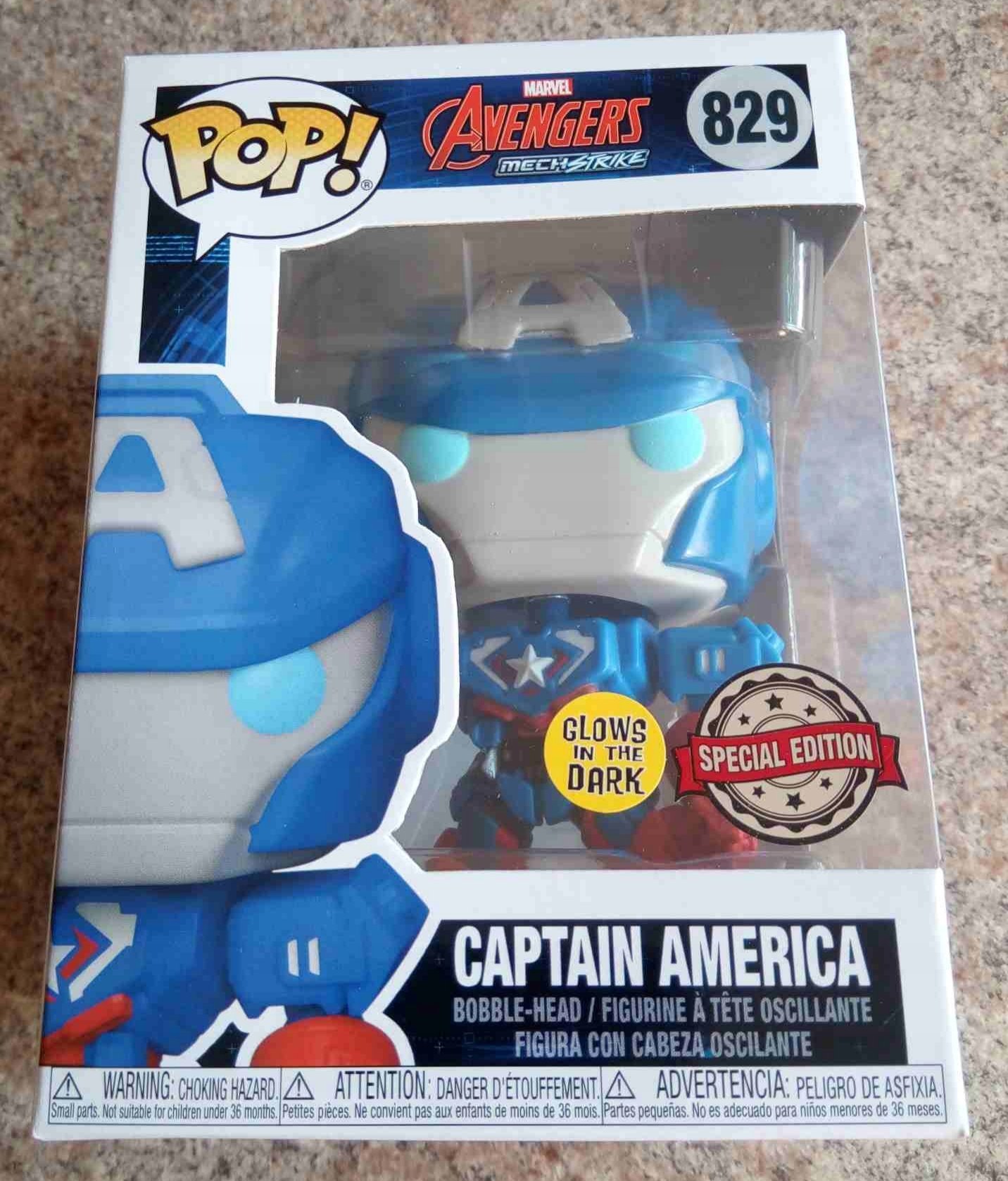 Figurka Funko Pop Funko POP! 829: Marvel Mech Strike - Captain America (FYE Exclusive)