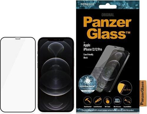 PanzerGlass Szkło hartowane antybakteryjne E2E Super+ do iPhone 12, iPhone 12 Pro (2711)
