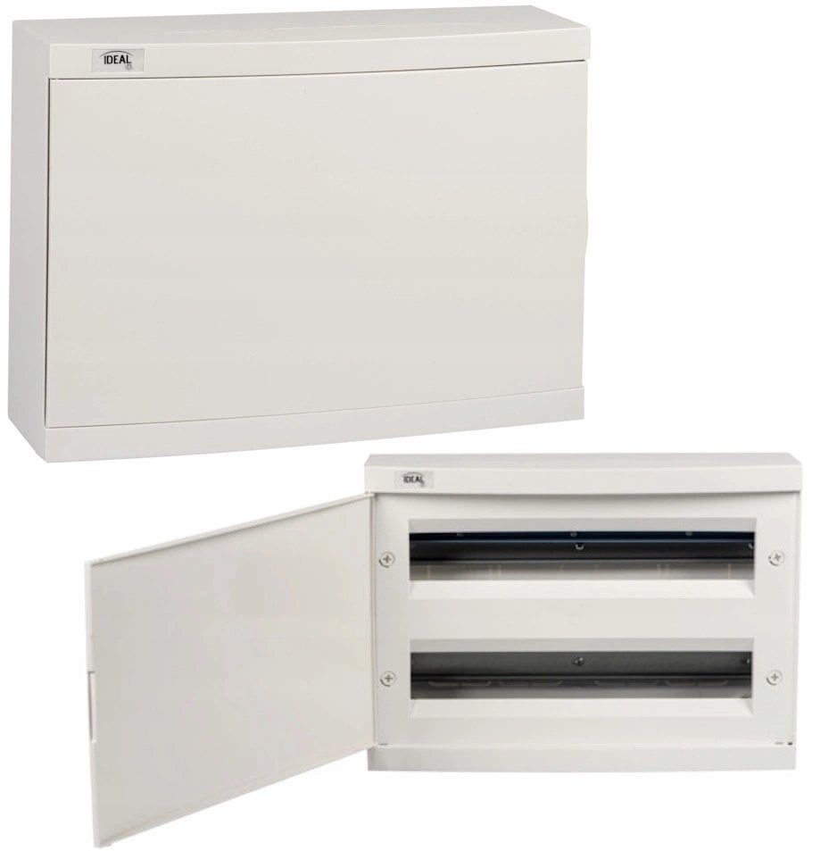 Kanlux Rozdzielnica modułowa tworzywo natynkowy 2x18 IP30 IK07 N+PE klasa II białe drzwi KDB-S36P biały 23629