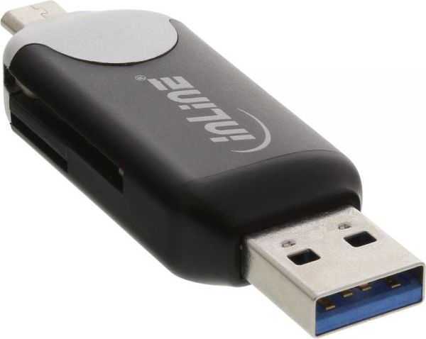 Czytnik InLine USB 3.0 & Micro USB 2.0 dual interface (66779C)