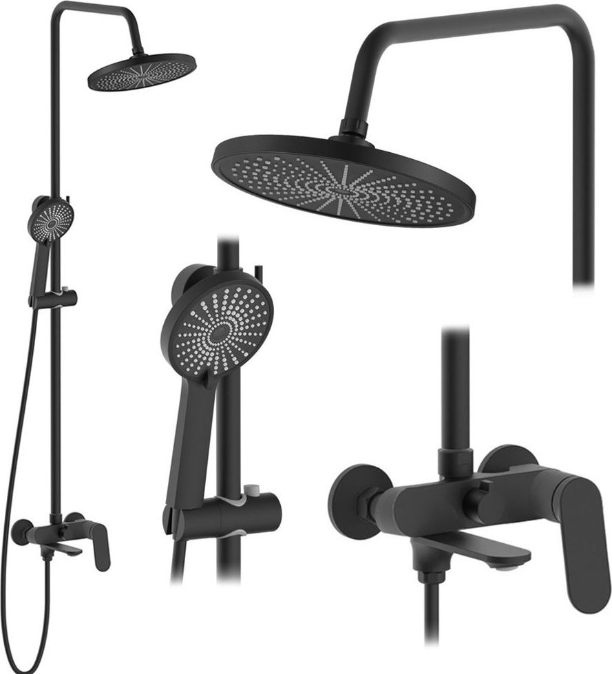 Zestaw prysznicowy Rea Zestaw Prysznicowy REA Marco Czarny