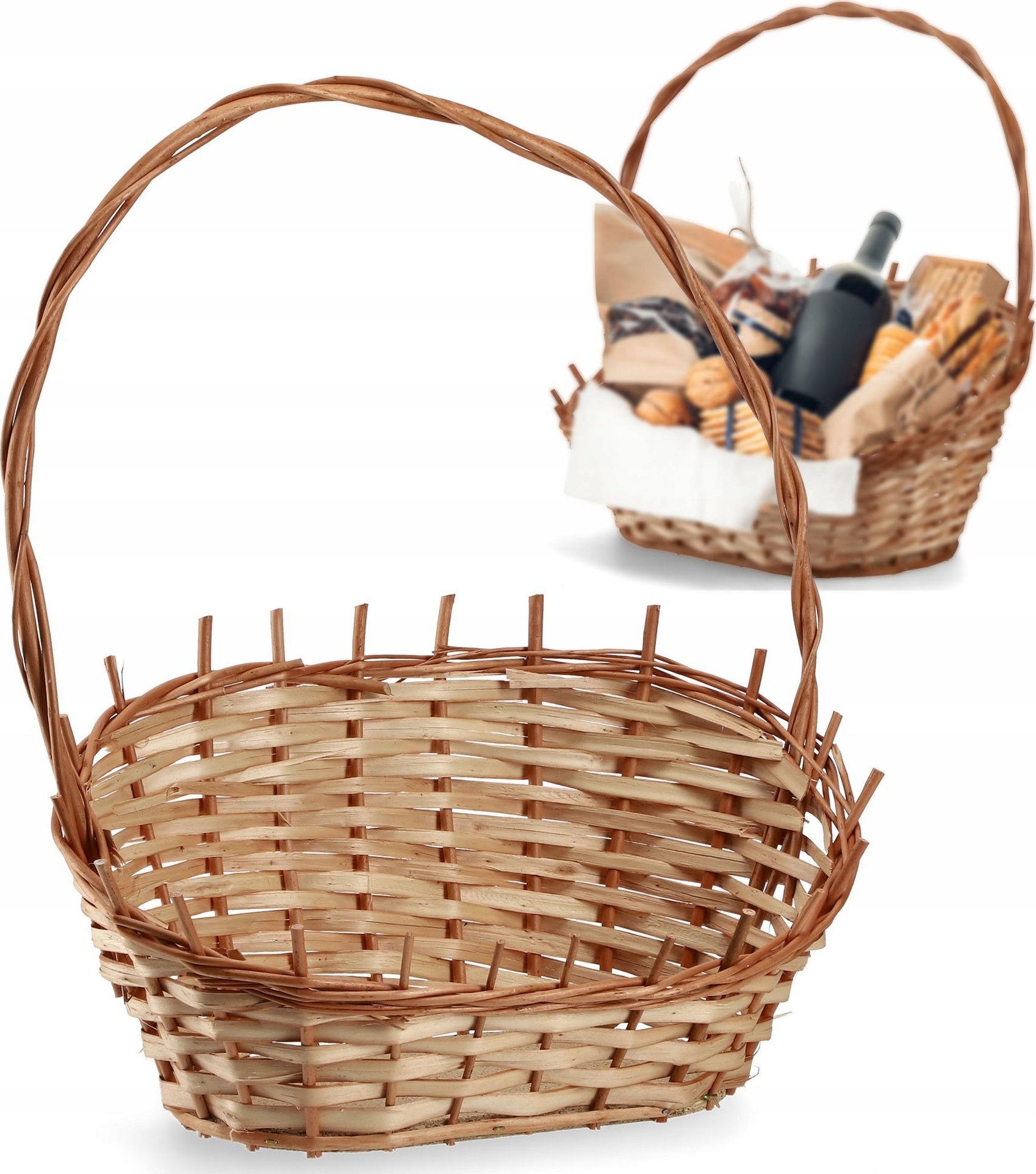 Kadax KADAX Koszyk Prezentowy Wiklinowy Kosz Mały