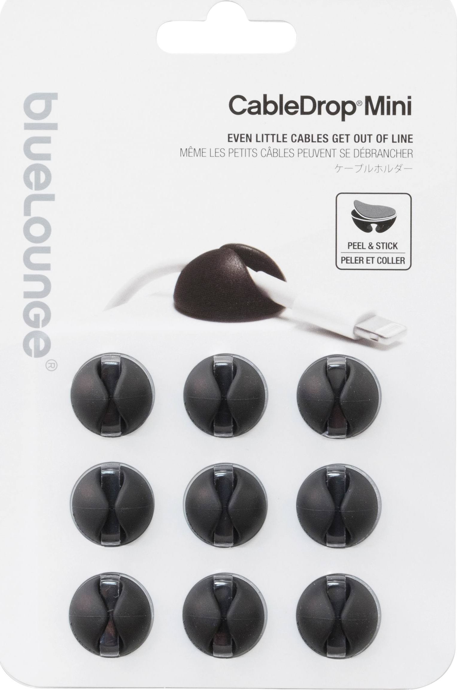 Organizer BlueLounge Uchwyt Czarny 9 sztuk (BLUCDM-OMBLUSH)