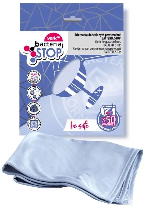 MICROFIBER GLASS CLOTH BACTERIA STOP