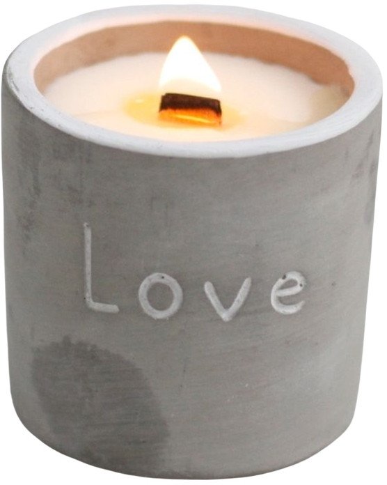Świeczka w betonie - Love