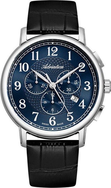 Zegarek Adriatica Zegarek męski Adriatica A8256.5225CH czarny