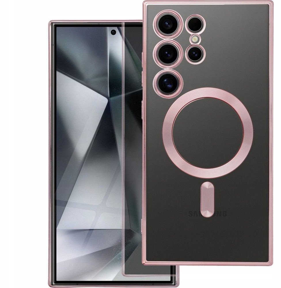 Futerał ELECTRO MAG COVER kompatybilny z MagSafe do SAMSUNG A16 złoty róż