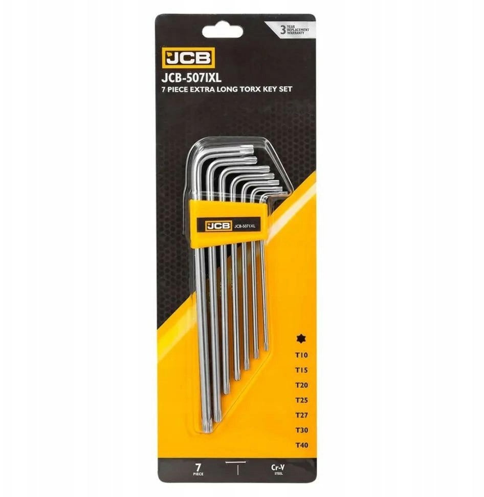 Zestaw kluczy TORX ekstra długich 7el. (T10-T40)