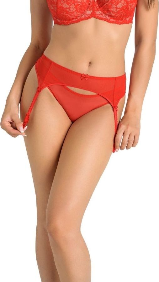 Teyli Pas do pończoch Eleonora czerwony M Czerwony