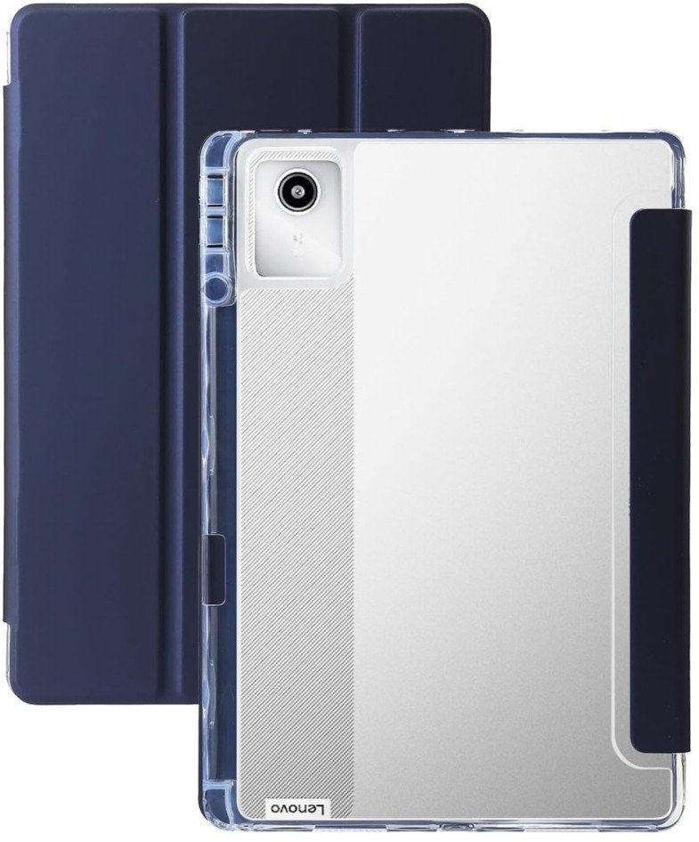 Etui z klapką Smartcase II do Lenovo Tab M11/K11E TB-330FU/TB-331FC, granatowo-przezroczyste