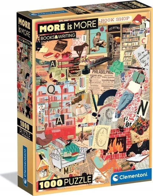 Clementoni Puzzle Compact Books & Writing 1000 elementów (37074)