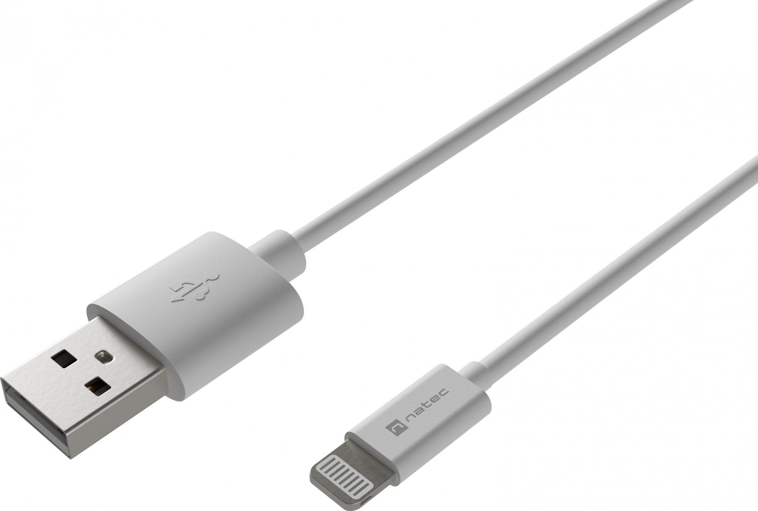 Kabel USB Natec USB-A - Lightning 2 m Biały (NKA-2149)