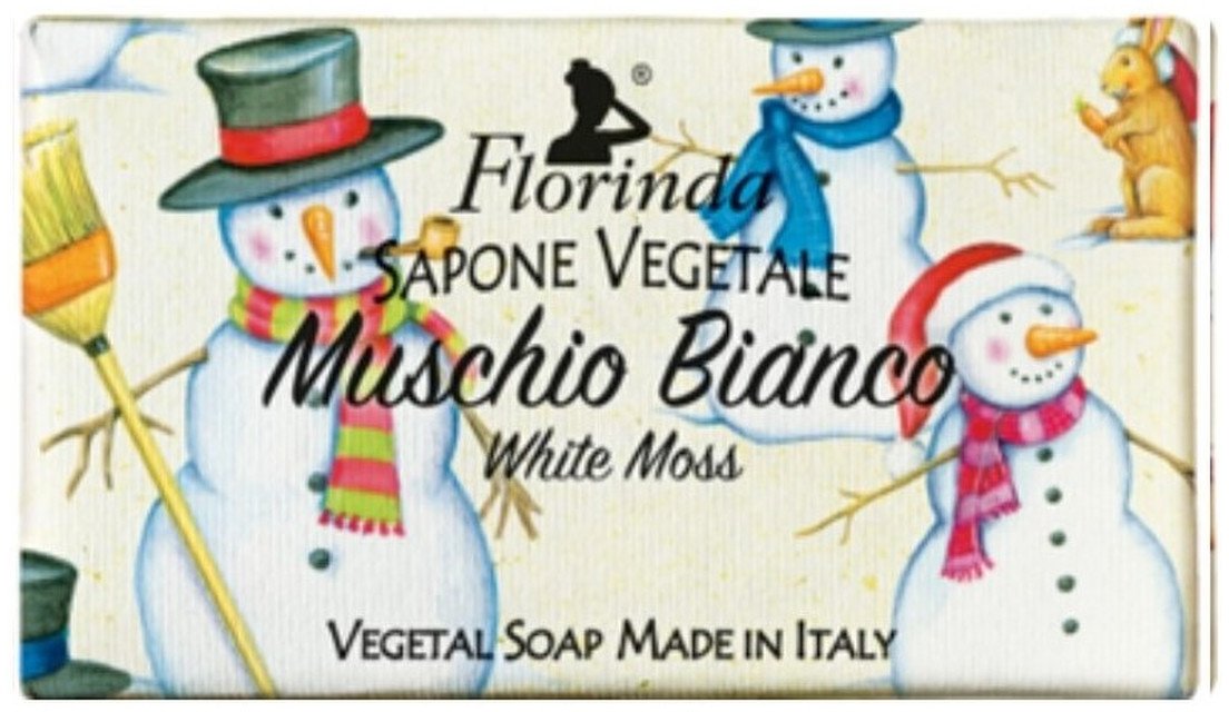 Florinda Xmas Mydło w kostce białe piżmo 100g