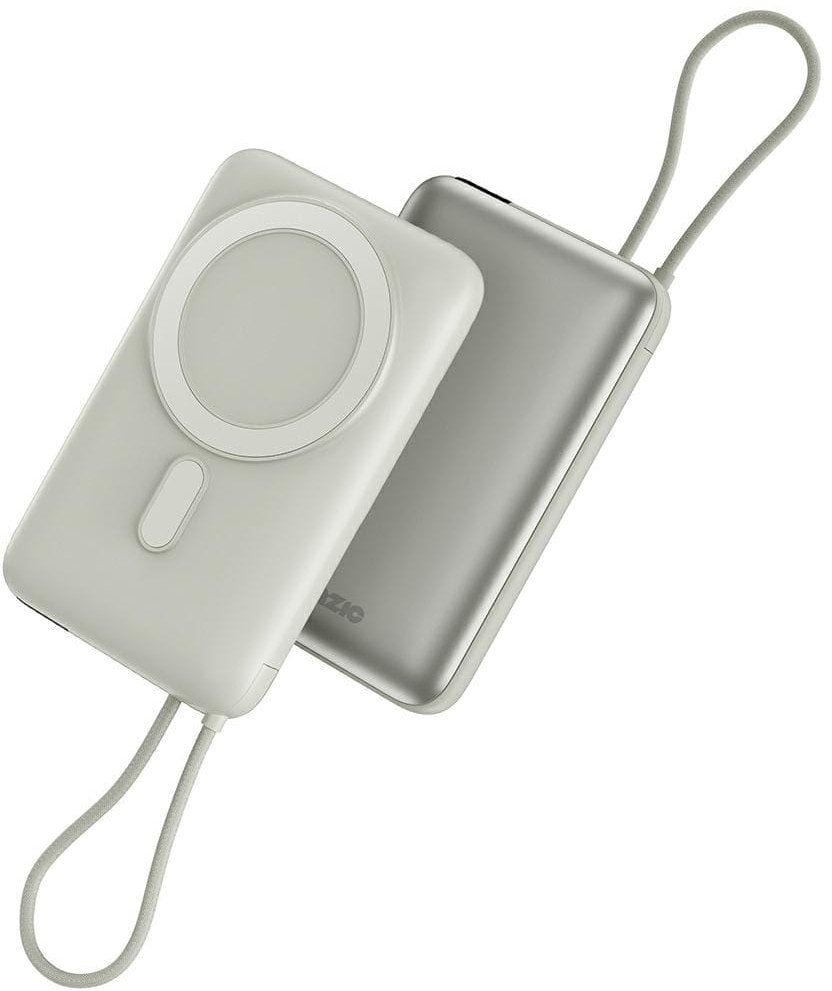 PowerBank Bazic Fusion Mag 10000mAh MagSafe kabel USB-C szary