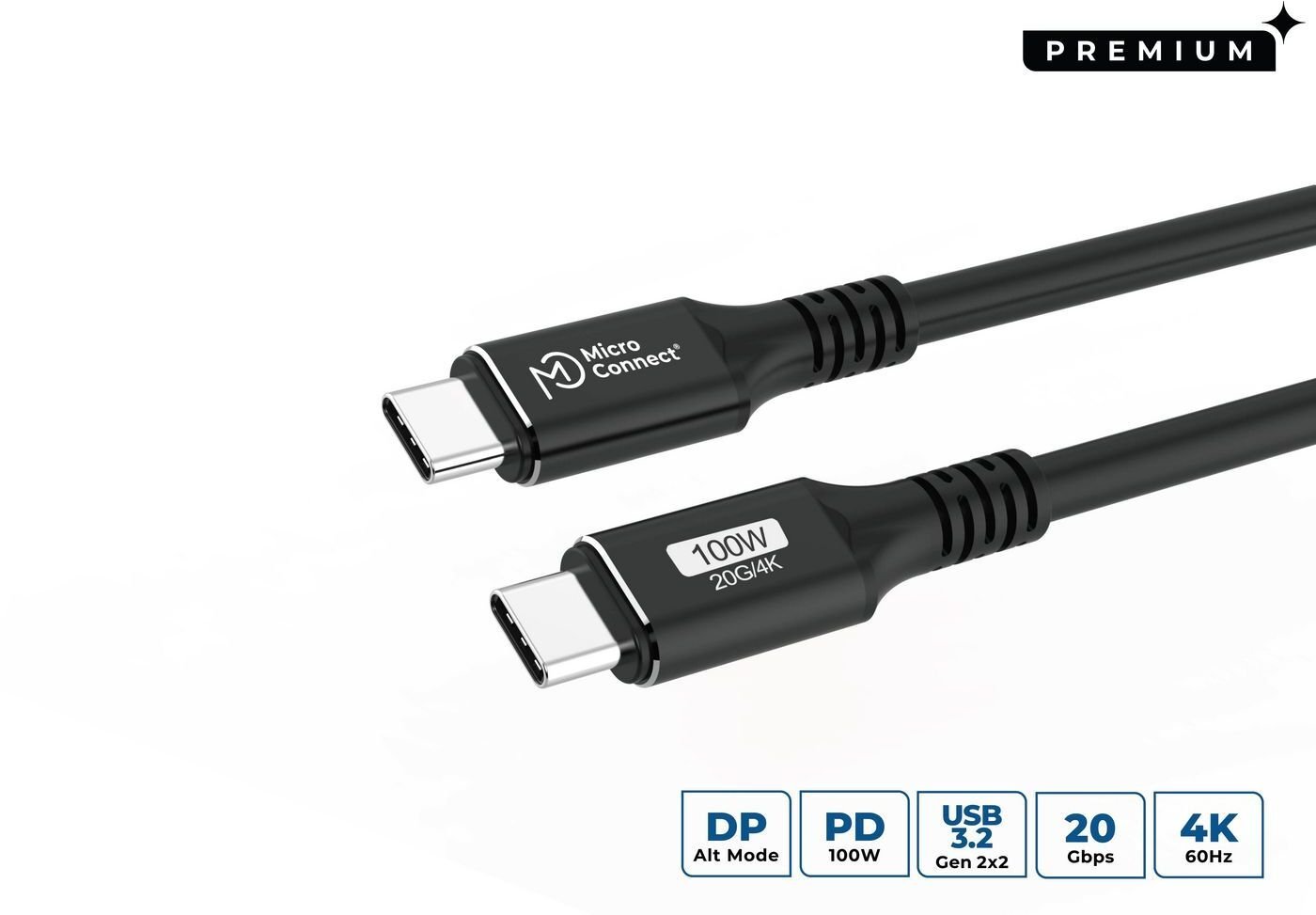 Premium USB-C cable 0,15m