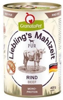 GranataPet Lieblings Mahlzeit wołowina mokra karma dla psa 400g