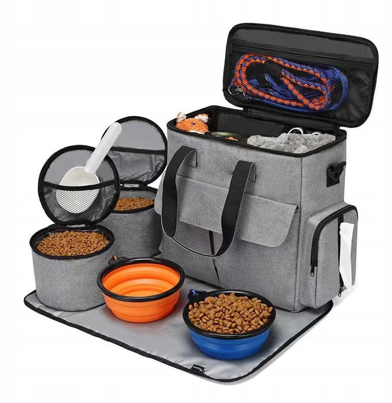 Torba PODRÓŻNA DLA ZWIERZĄT Organizer dla PSA KOTA na WYCIECZKI Komplet XXL
