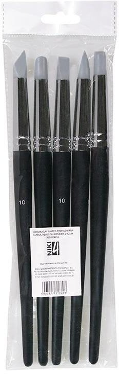 Koh I Noor Pędzle silikonowe z profilowaną gumką nr 10 5szt