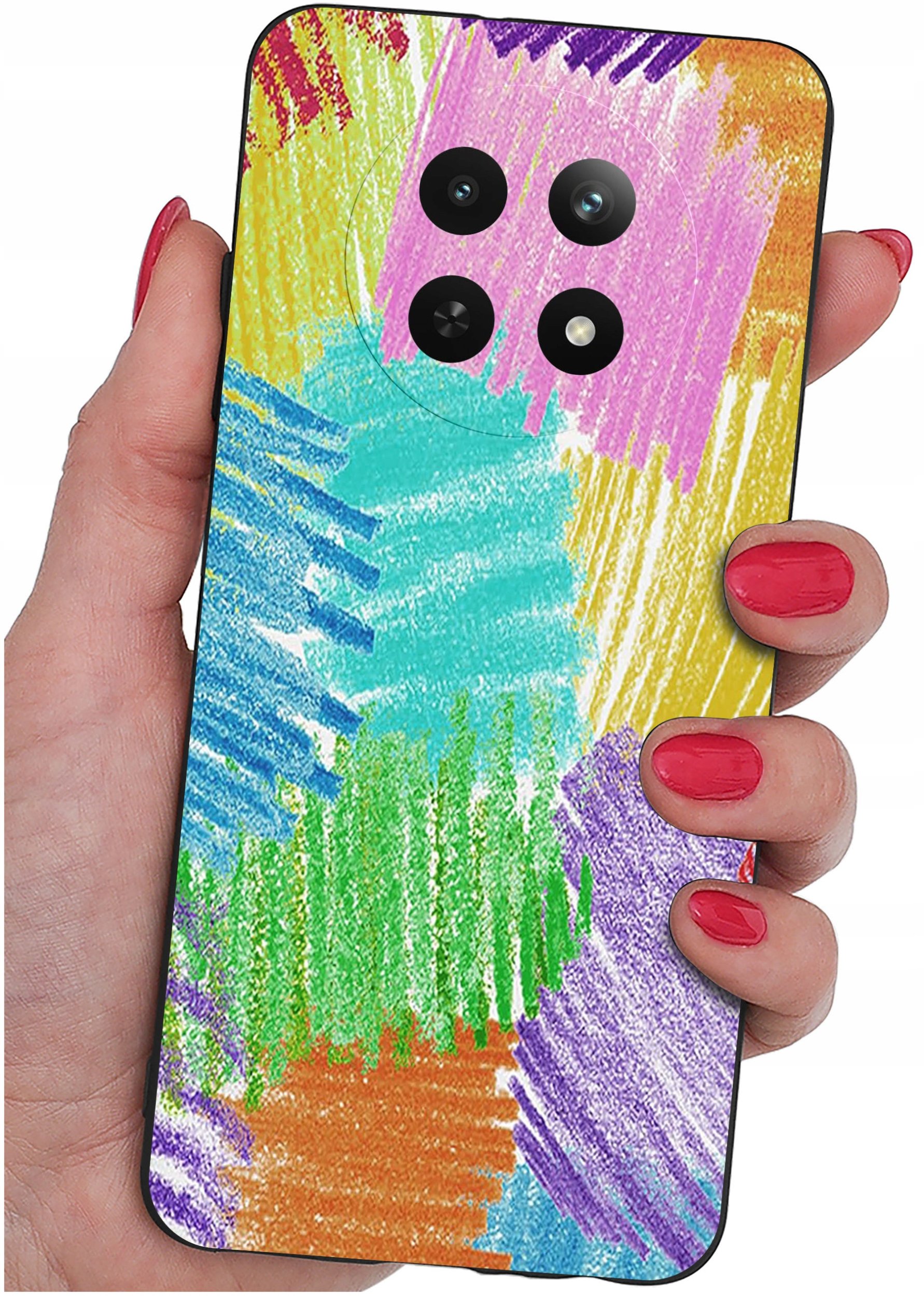 Etui do Realme 12 5G | 12x 5G WZORY |SILIKONOWE MATT CASE + SZKŁO 9H