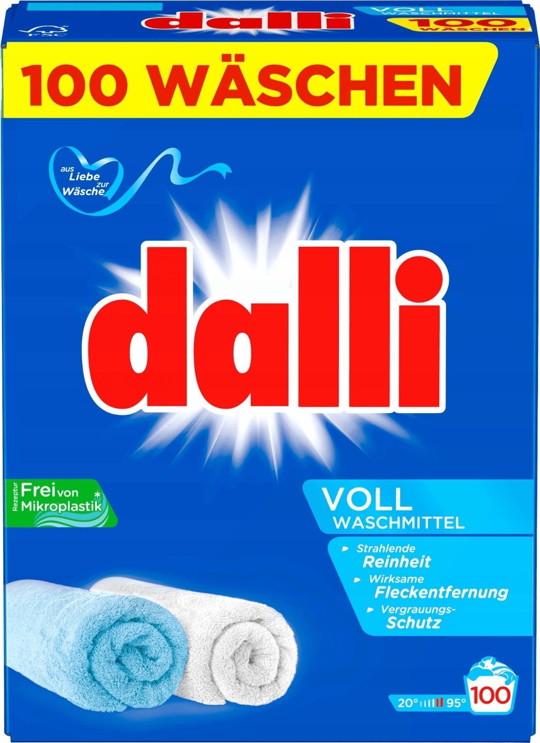 DALLI Proszek do prania DALLI Heavy Duty Detergent 100 Prań 6 KG