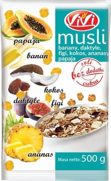 VIVI VIVI Musli tropikalne owoce 500g